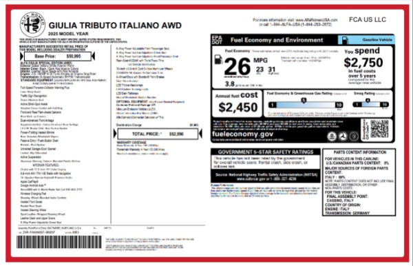 2025 Alfa Romeo Giulia